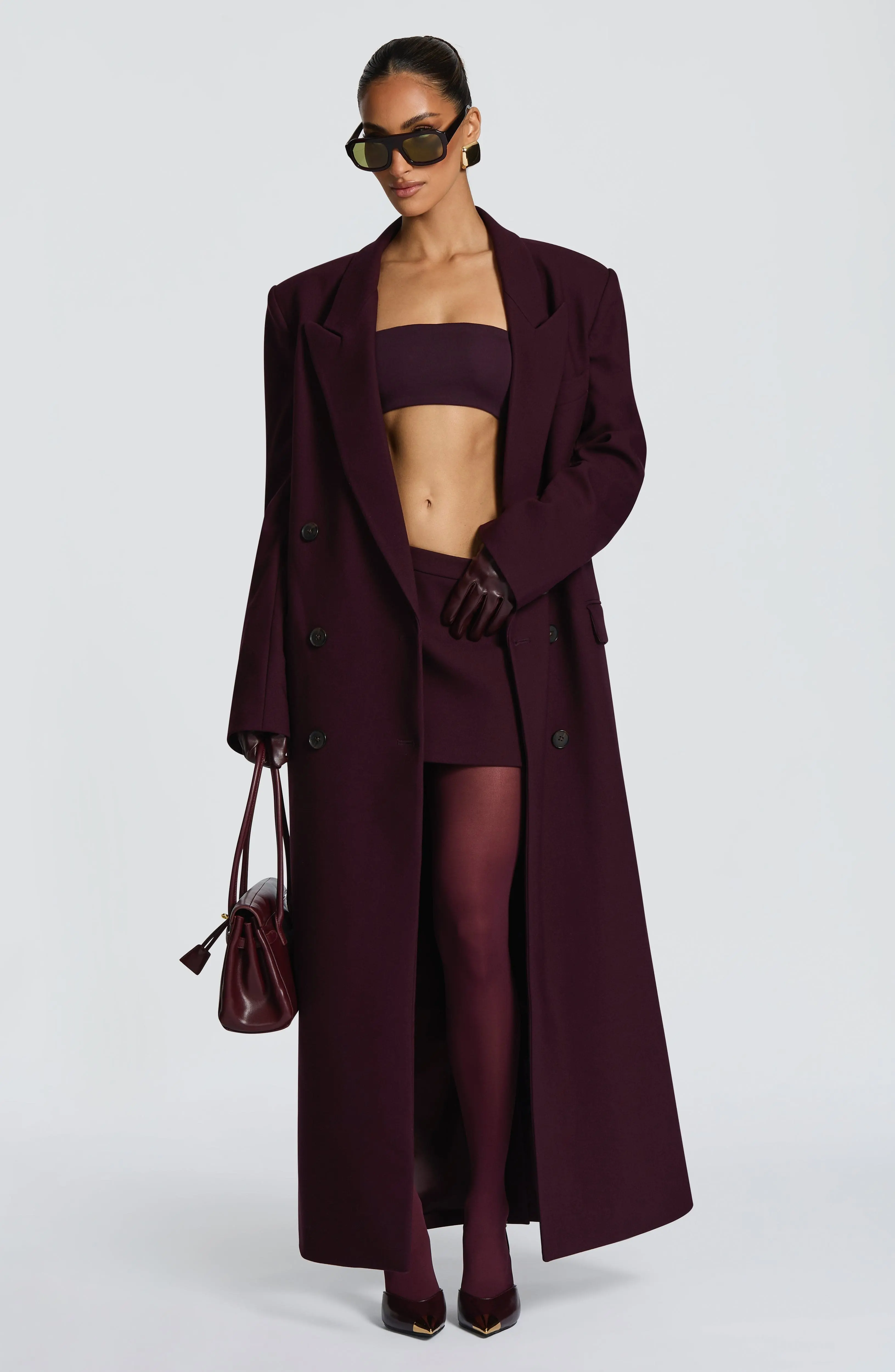 Michelle Coat - Plum - Image 16