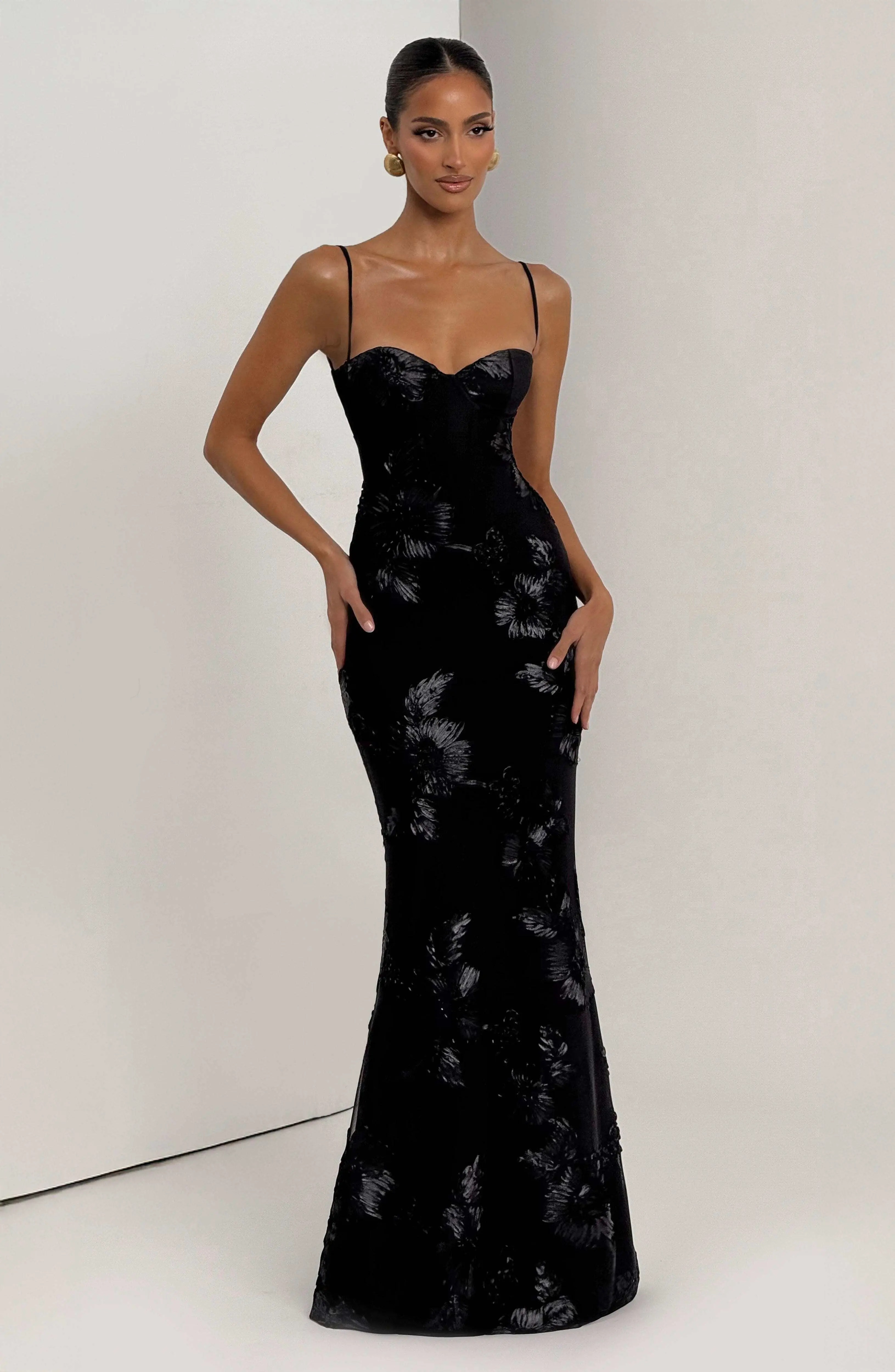 Nefertiti Maxi Dress - Black - Image 10