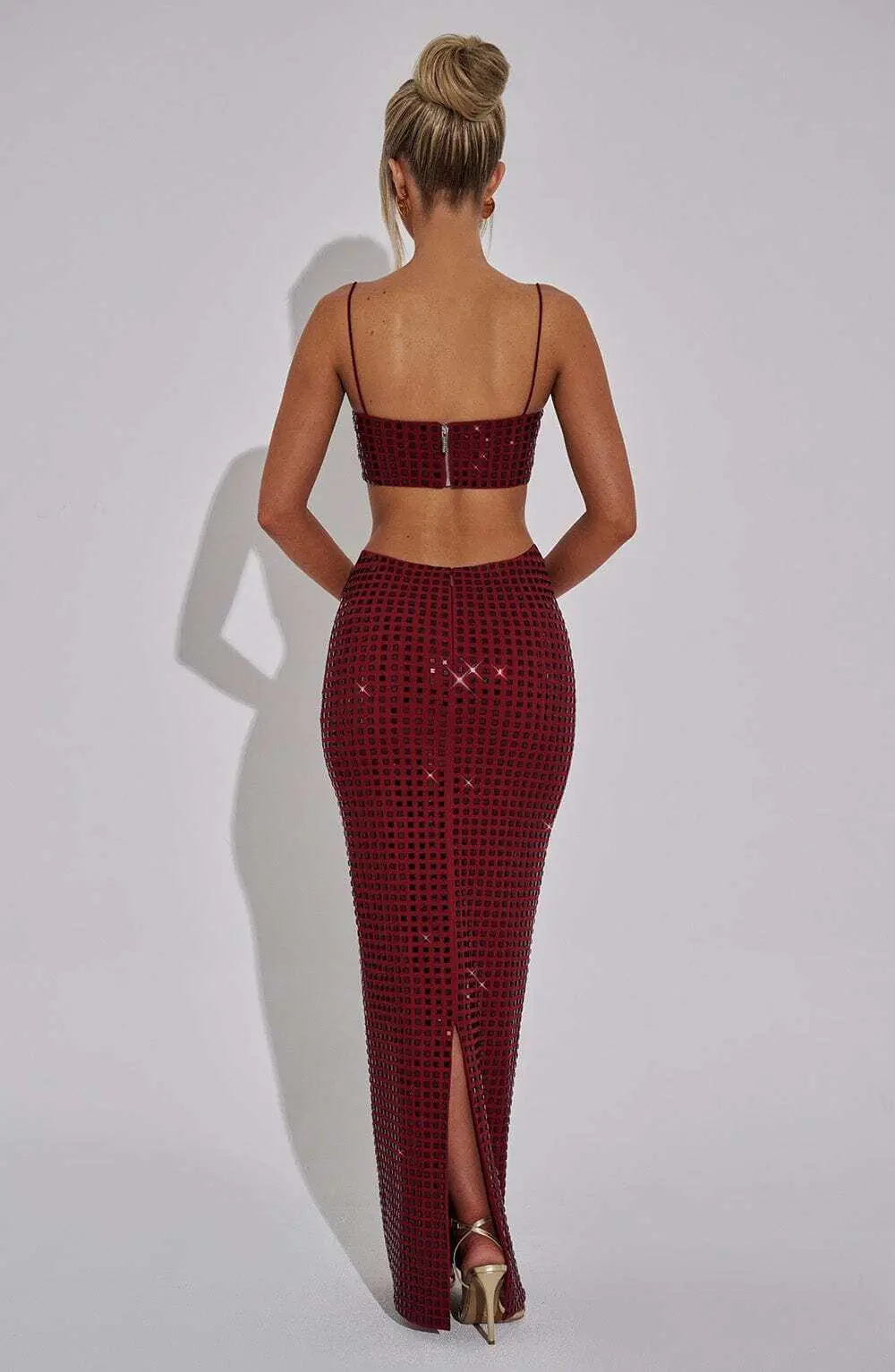 Dimity Maxi Skirt - Wine - Image 4