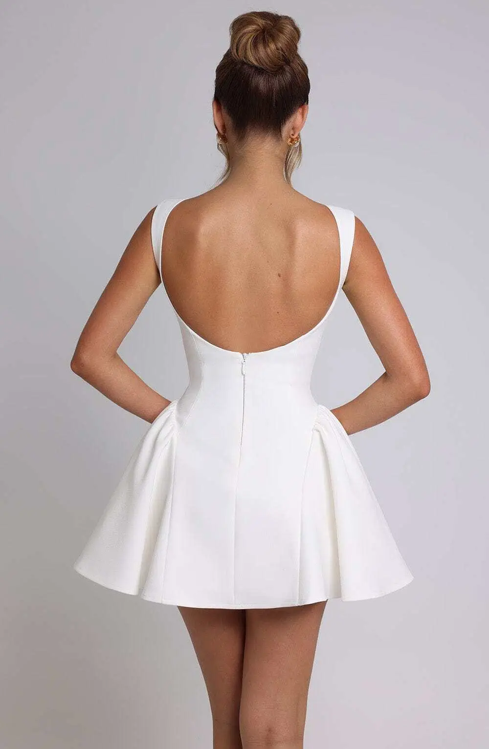 Yalina Mini Dress - Ivory - Image 16