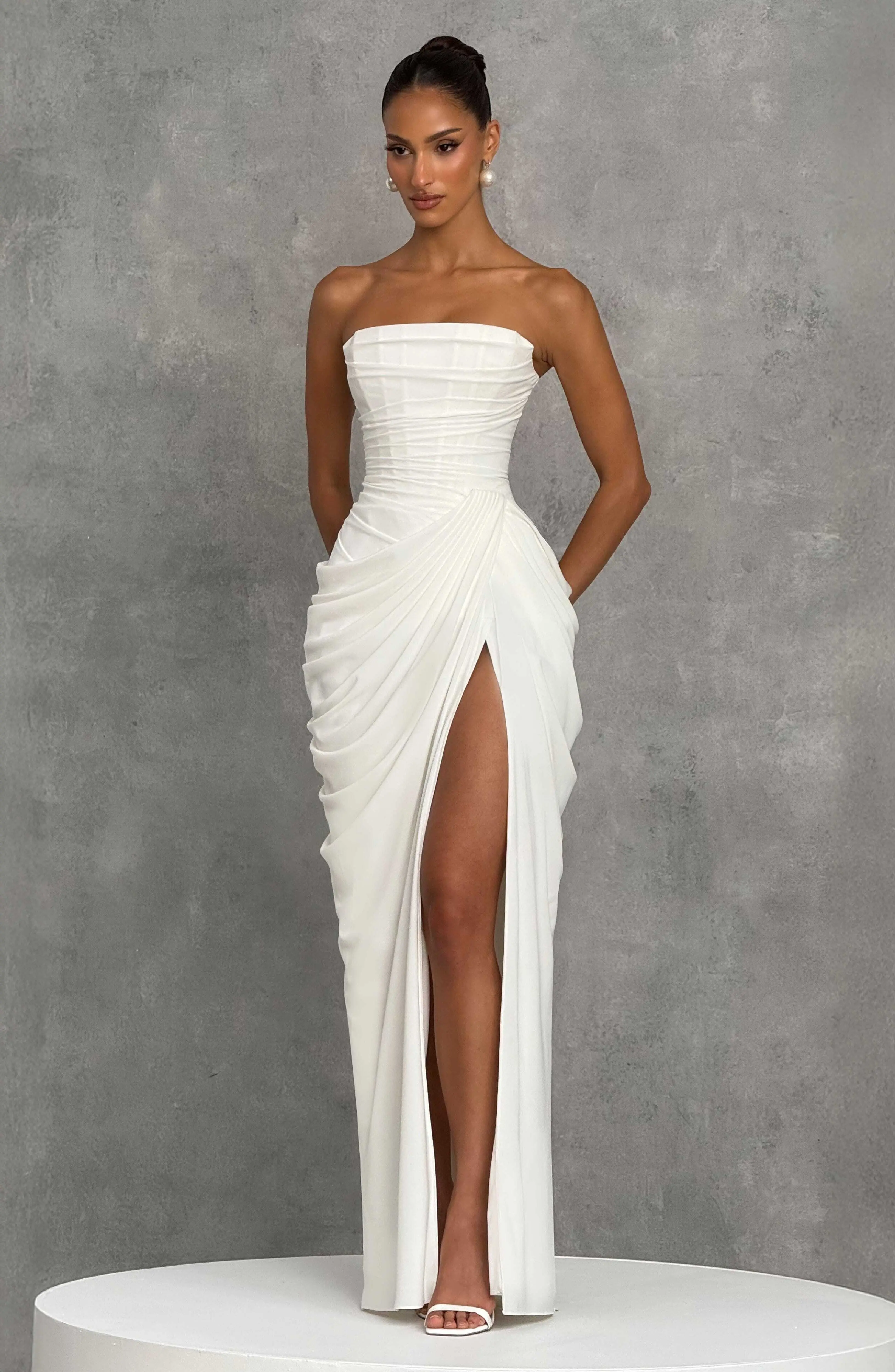 Cyra Maxi Dress - Ivory - Image 8