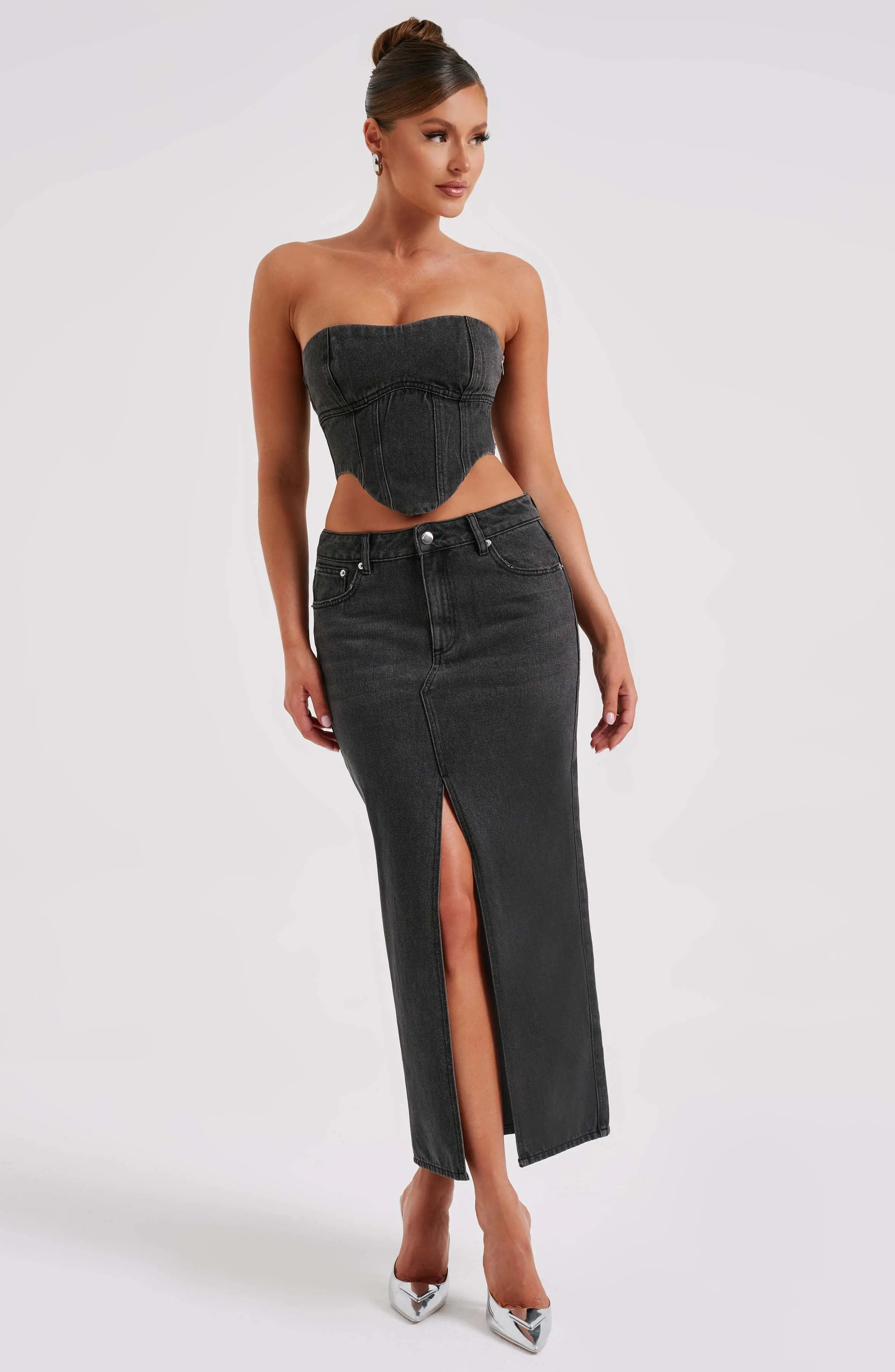 Flor Maxi Skirt - Black - Image 12