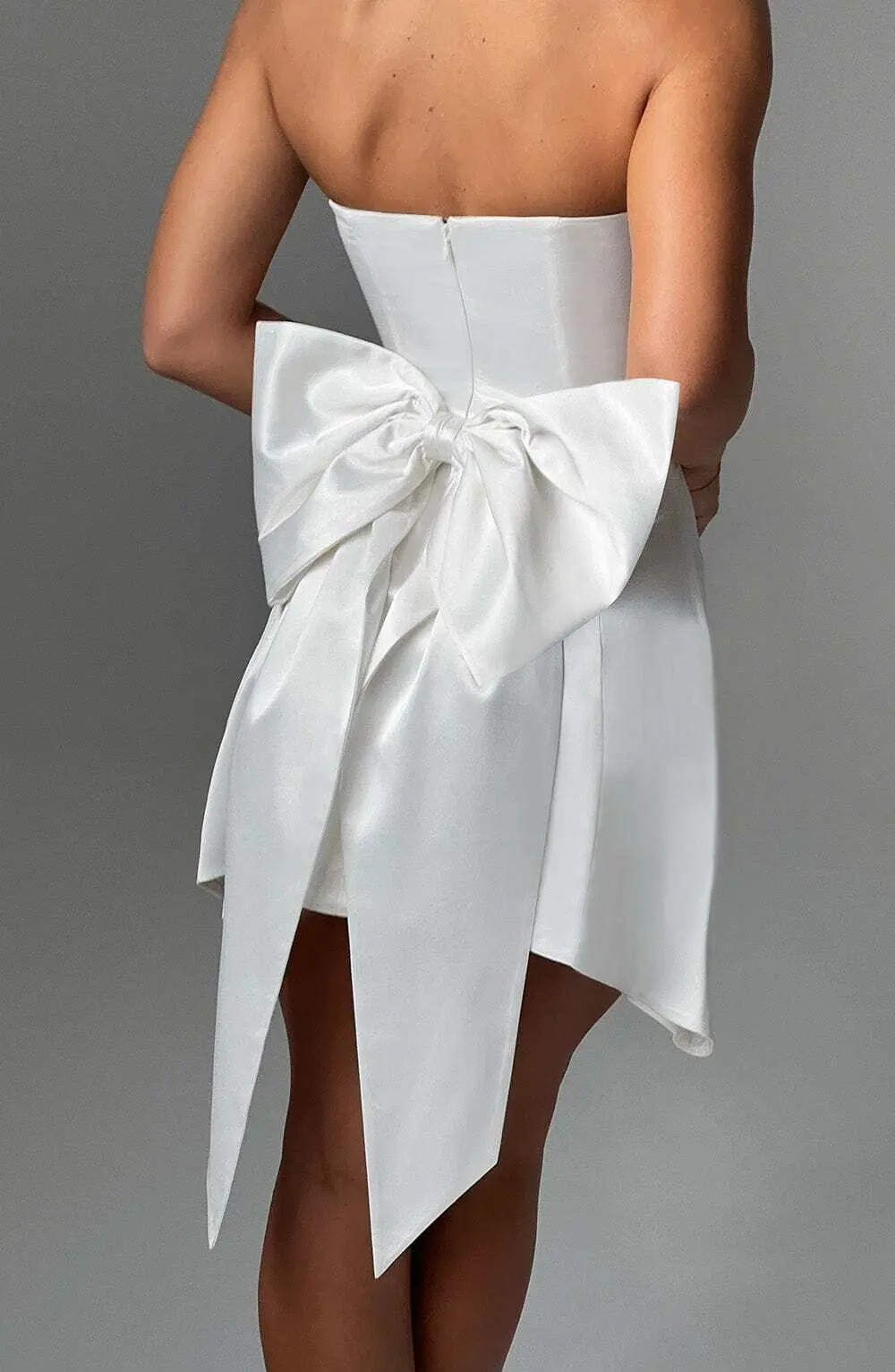 Freja Mini Dress - Ivory - Image 3