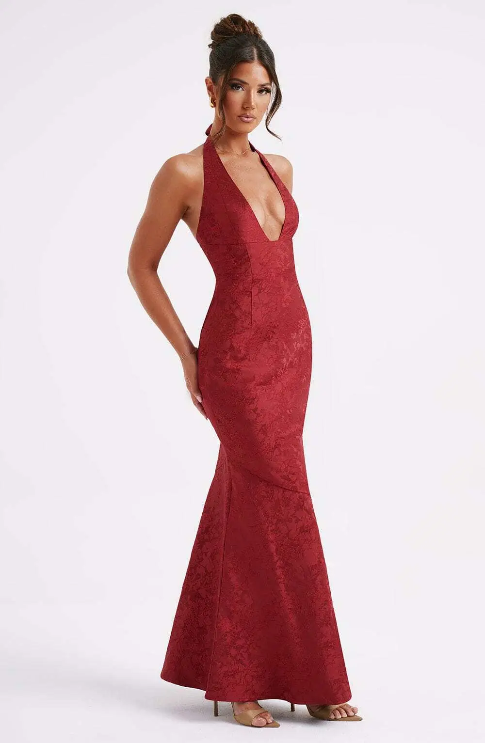 Josephine Maxi Dress - Red - Image 3