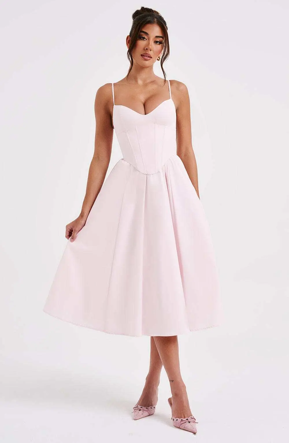 Mariella Midi Dress - Blush - Image 7