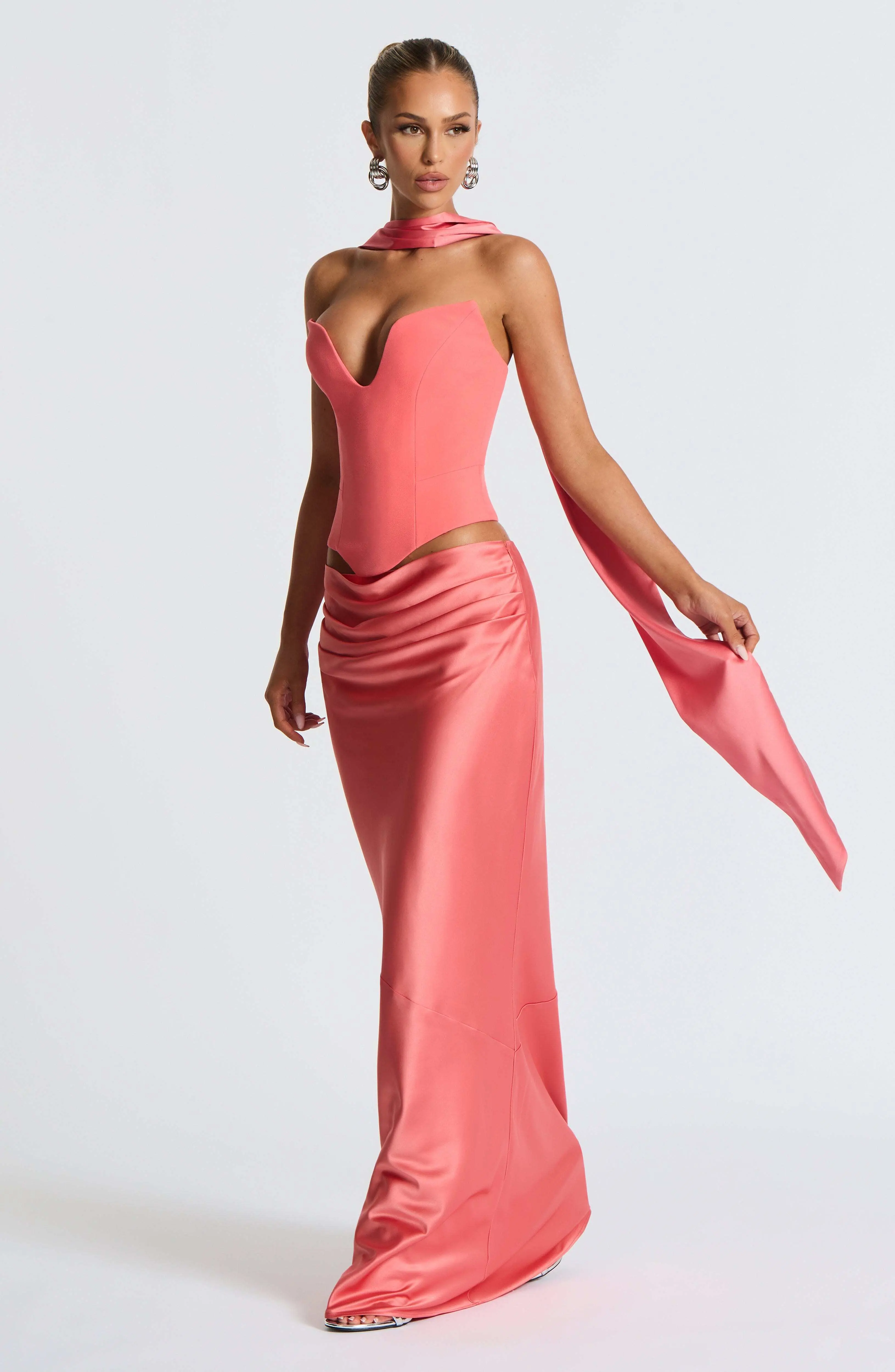 Kamiyah Corset - Coral Pink - Image 6