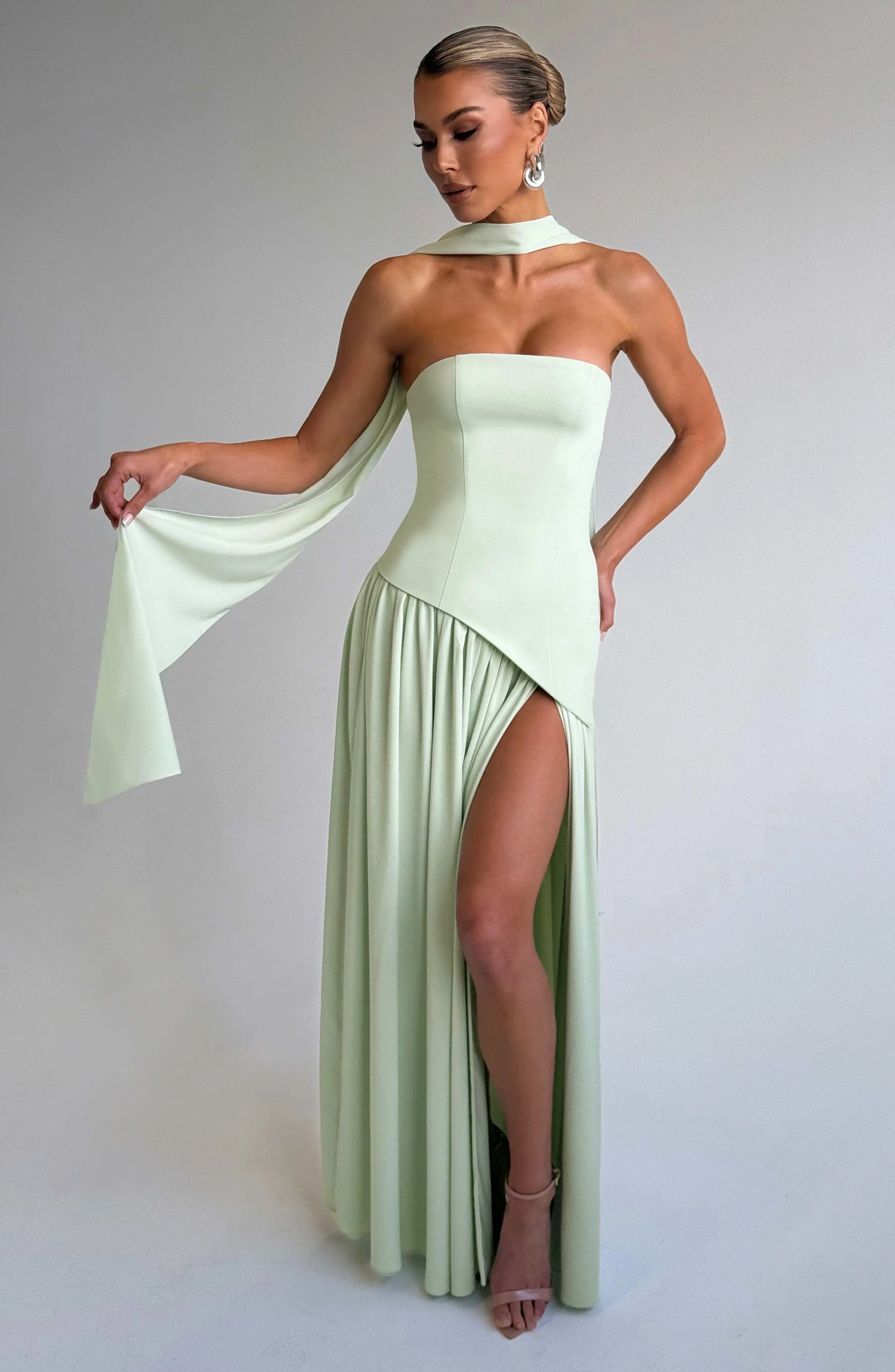 Maliyah Maxi Dress - Mint - Image 7