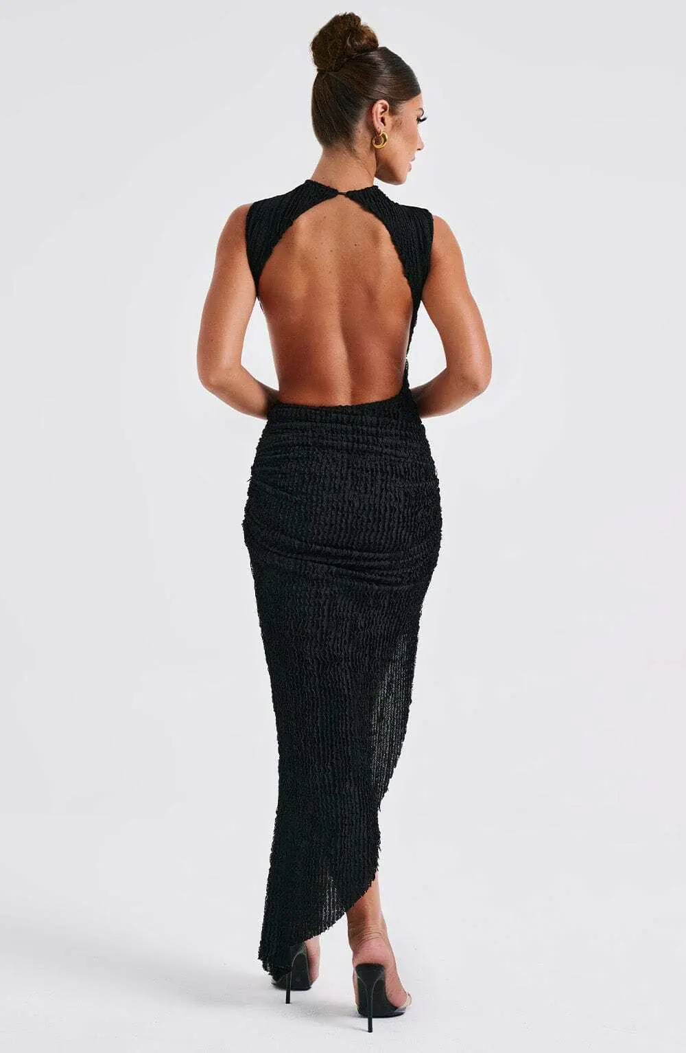 Aphrodite Midi Dress - Black - Image 16