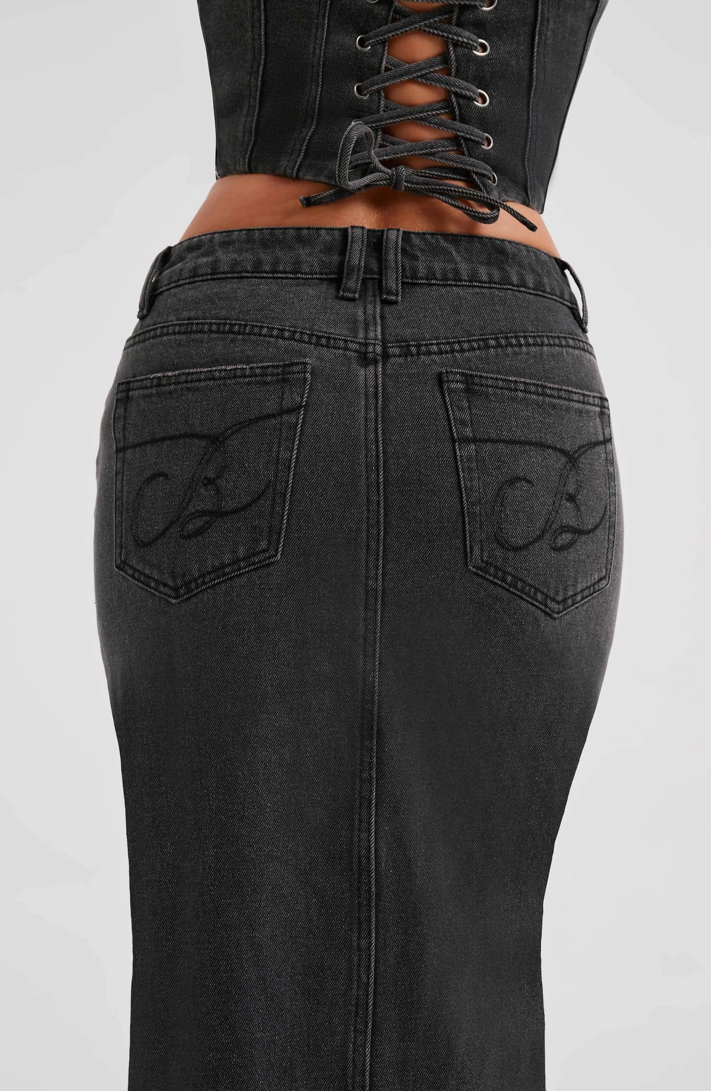 Flor Maxi Skirt - Black - Image 14