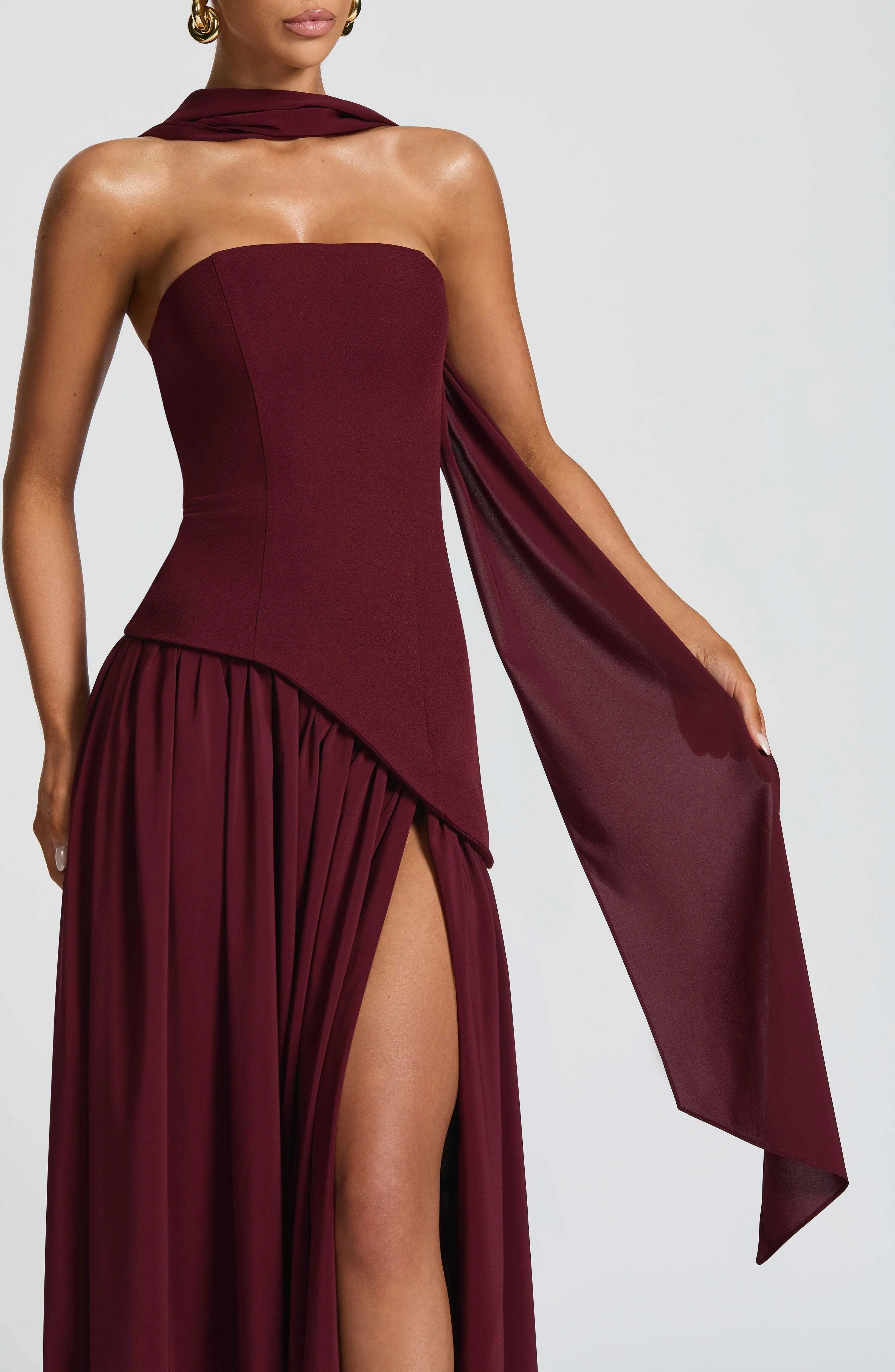 Maliyah Maxi Dress - Cherry Lacquer - Image 6