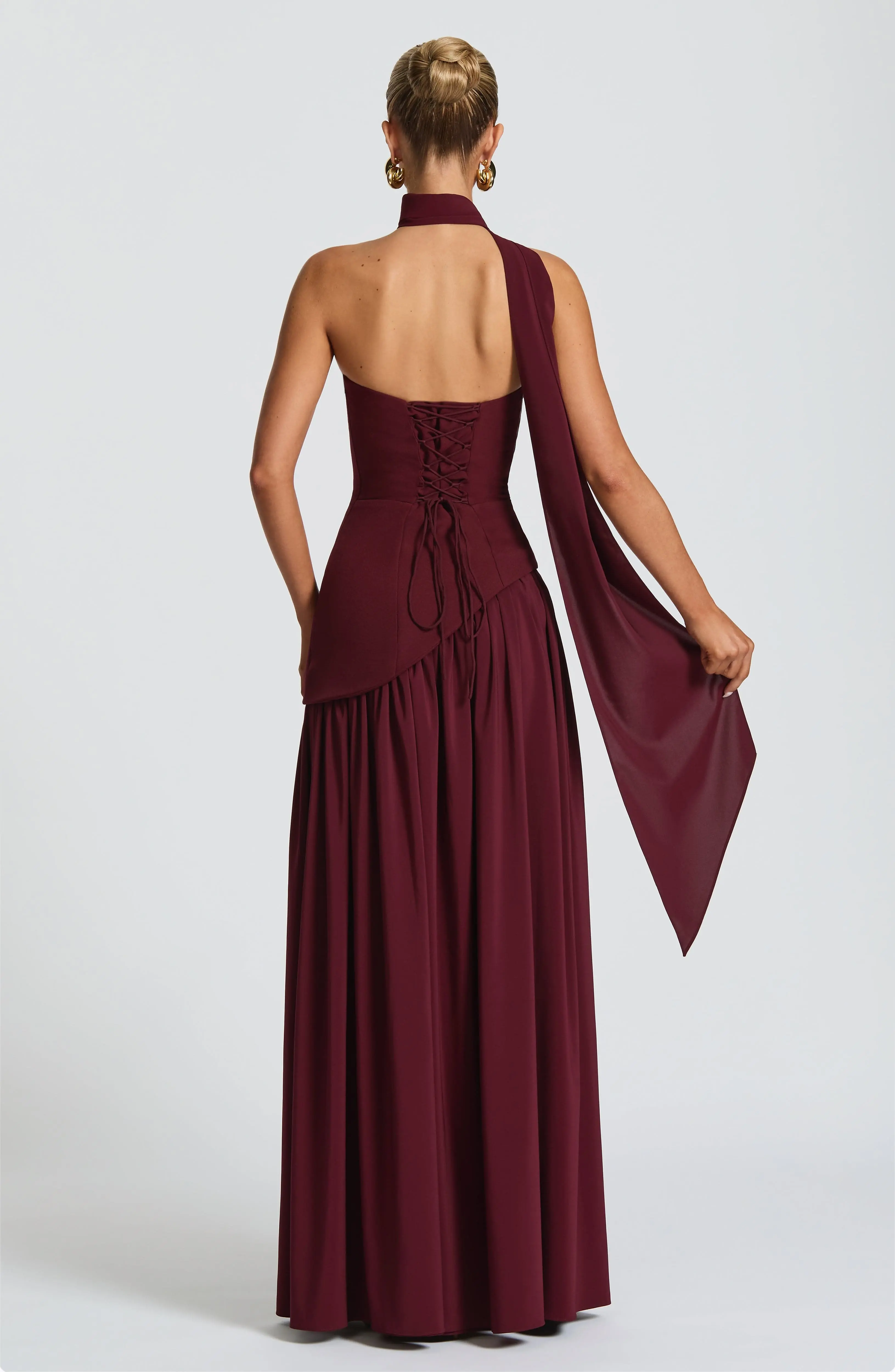 Maliyah Maxi Dress - Cherry Lacquer - Image 3