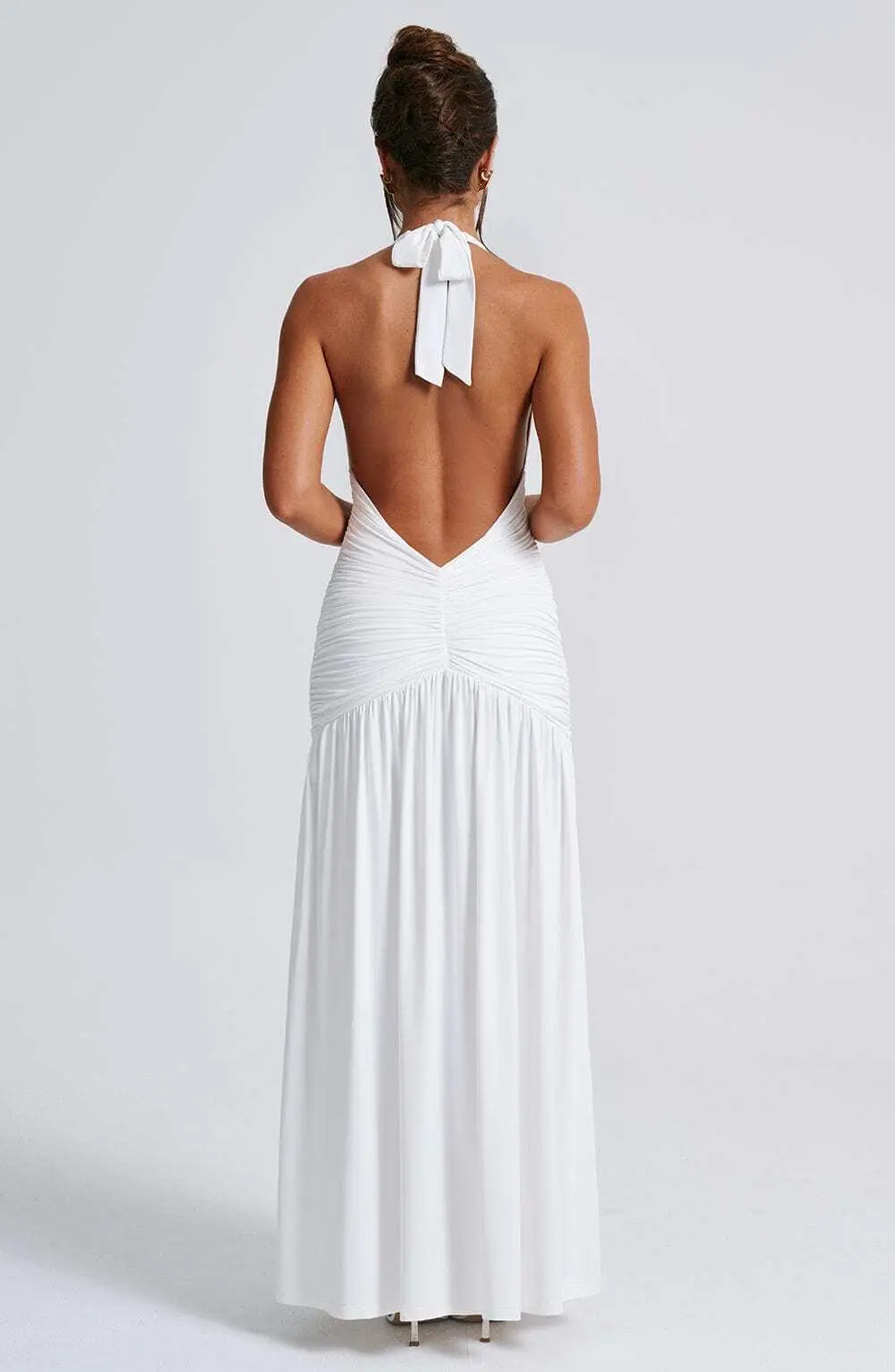 Melania Maxi Dress - White - Image 9