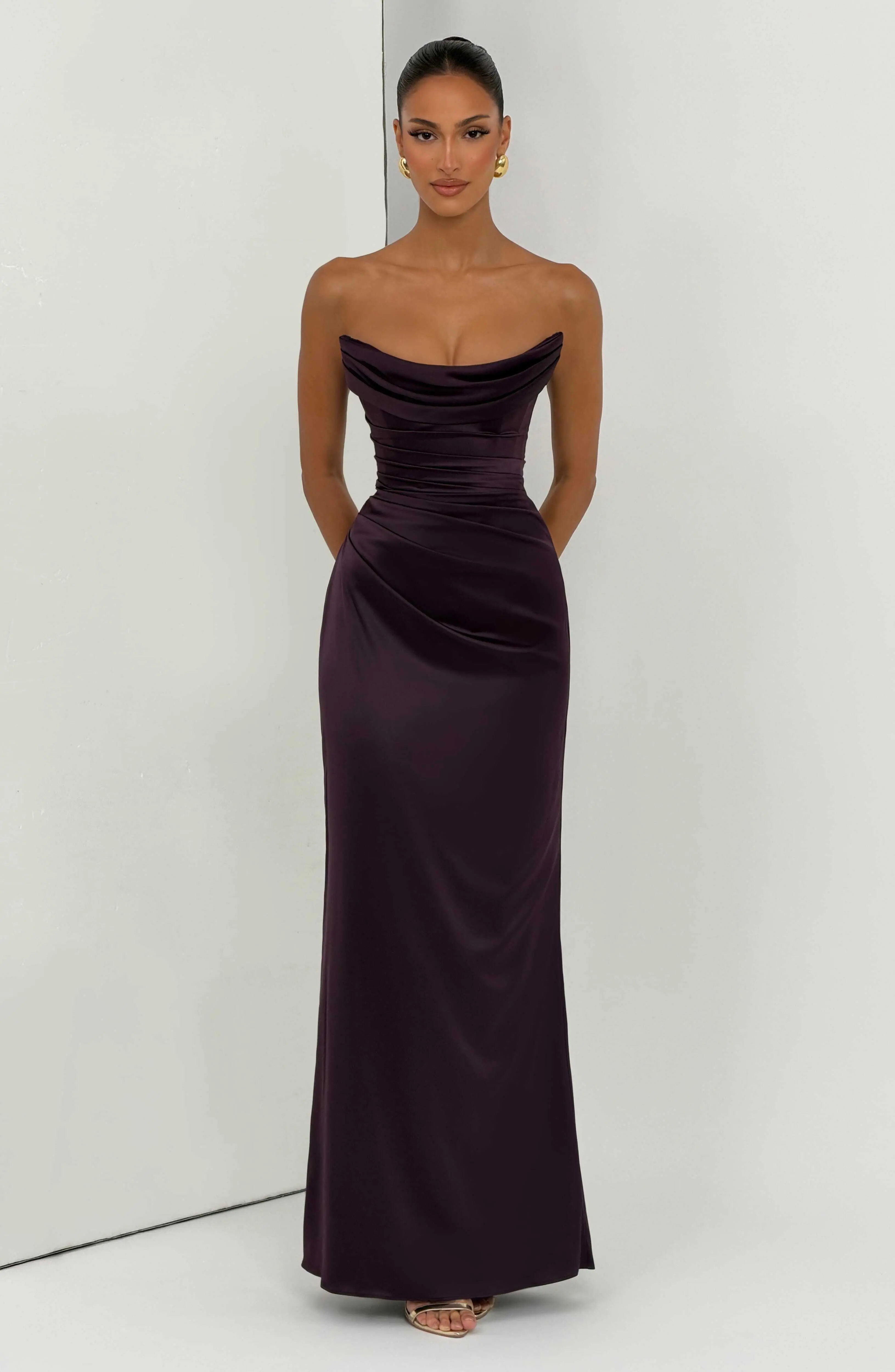 Vessa Maxi Dress - Plum - Image 7