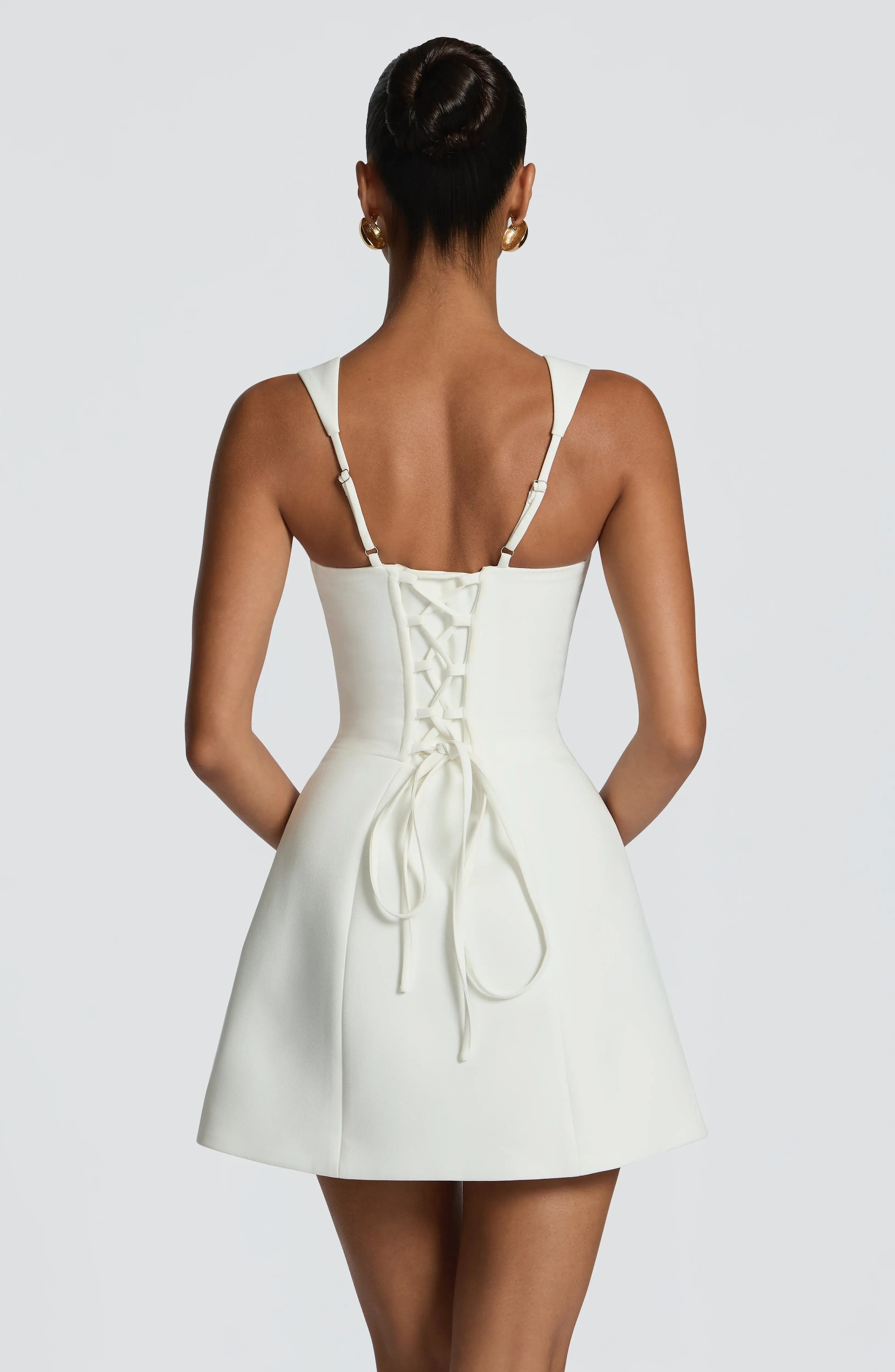 Iona Mini Dress - Ivory - Image 2