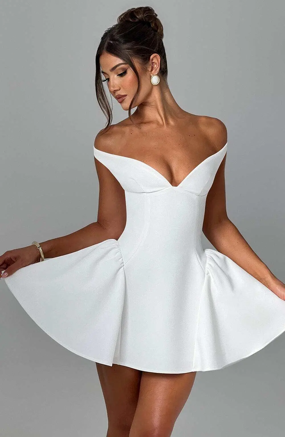 Marla Mini Dress - Ivory - Image 2