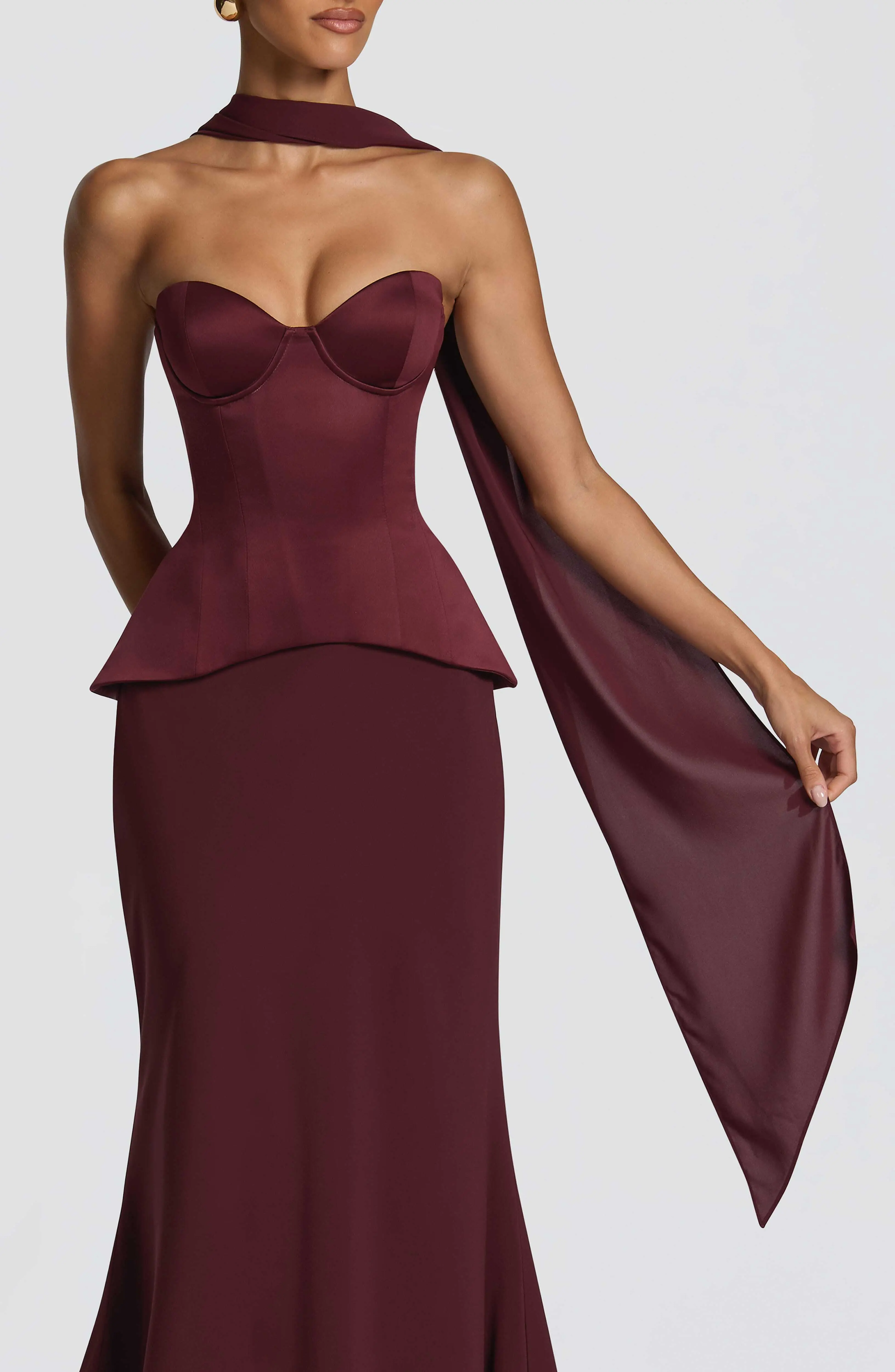 Mila Scarf - Cherry Lacquer