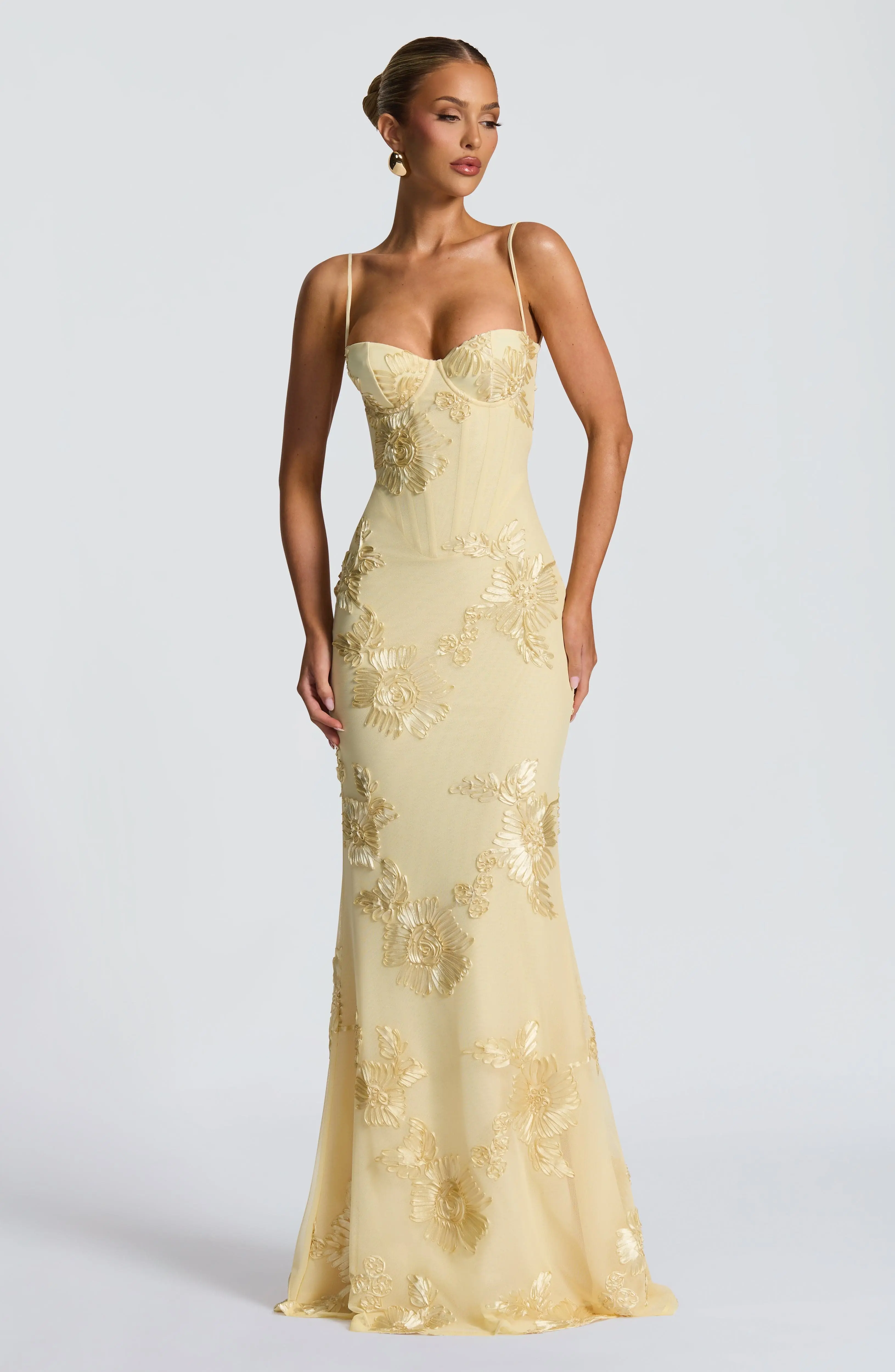 Nefertiti Maxi Dress - Lemon - Image 7