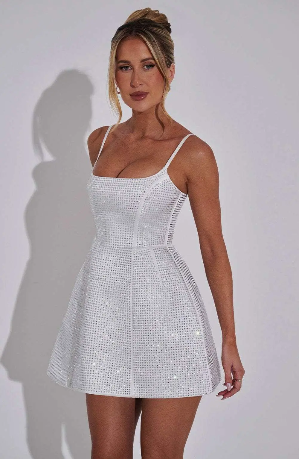 Emma Mini Dress - Ivory - Image 8