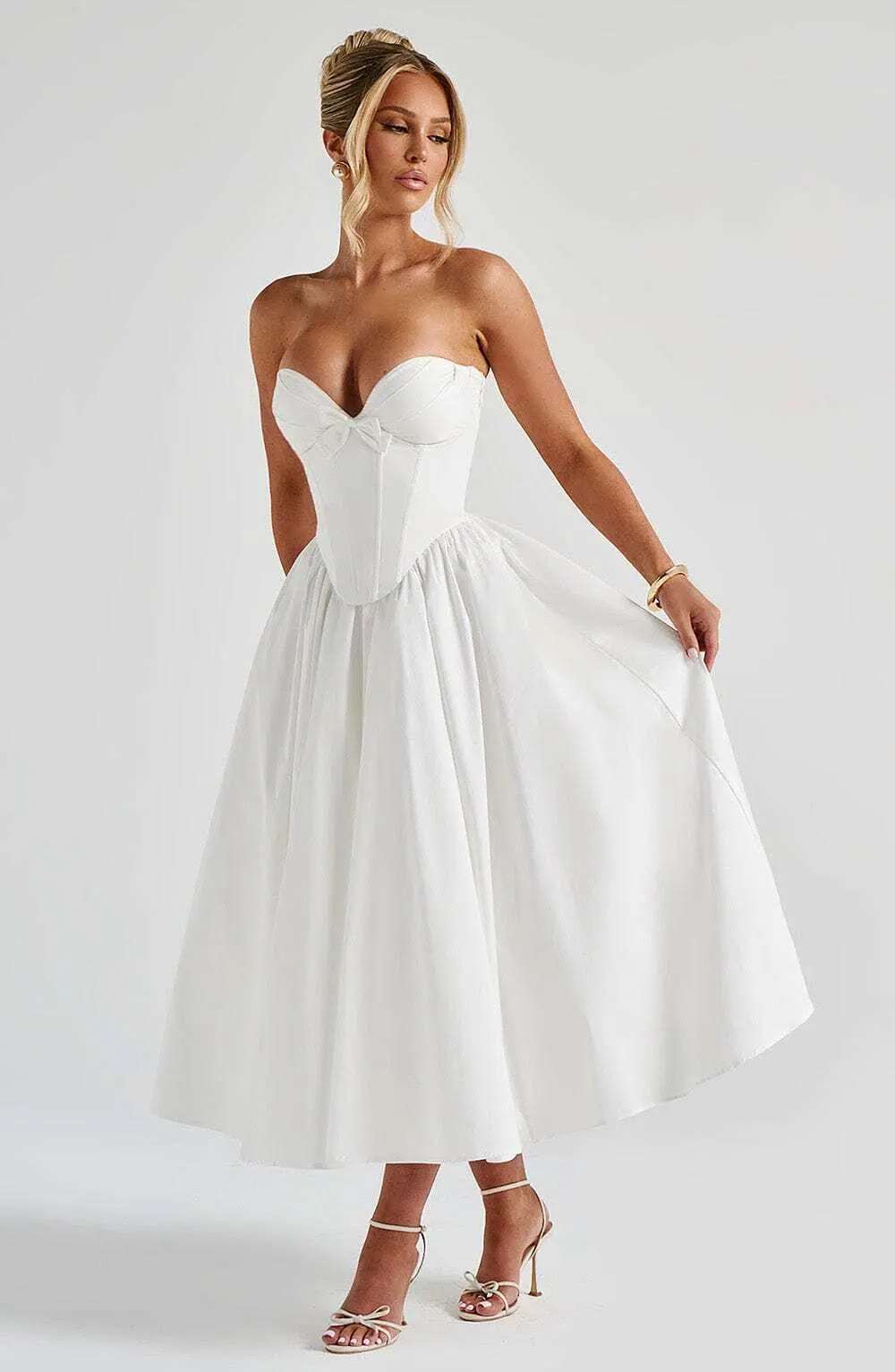 Prim Midi Dress - Ivory - Image 6
