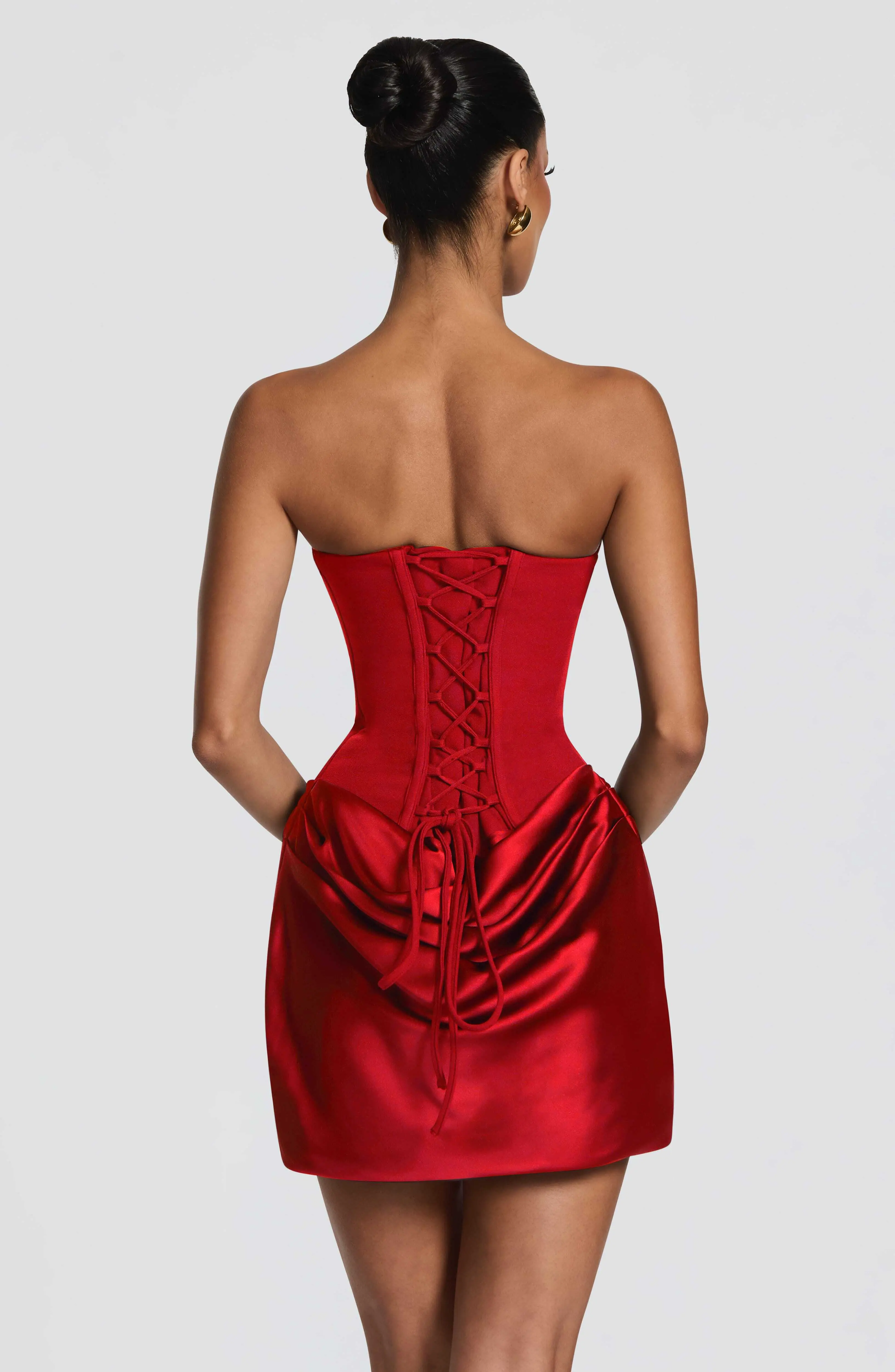 Maggie Mini Dress - Red - Image 2
