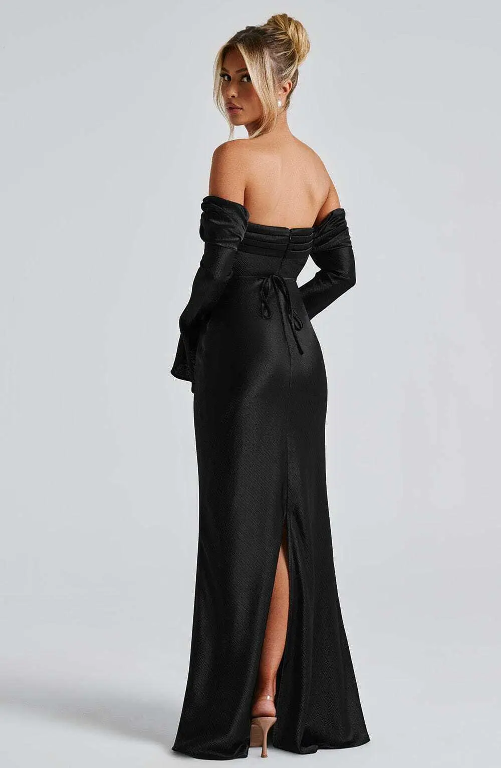 Selene Maxi Dress - Black - Image 5